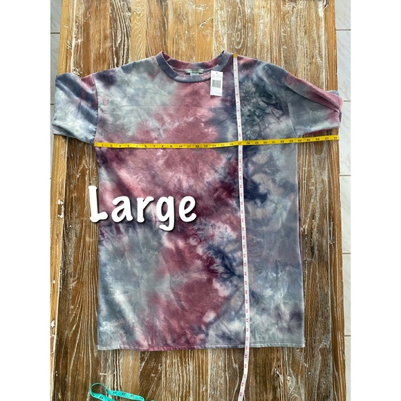 BOGO Jersey tie dye print tunic dress NWTS. S, M, L - Picture 8 of 12